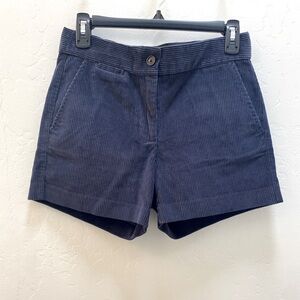 NWT/J. Crew Navy Blue Corduroy Shorts Size 2